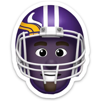 minnesota vikings football sticker