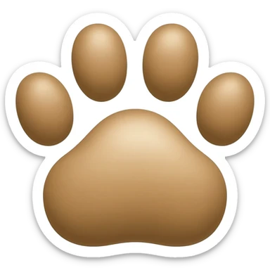 deux empreintes de chien sticker