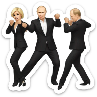 putin dance bachata sticker