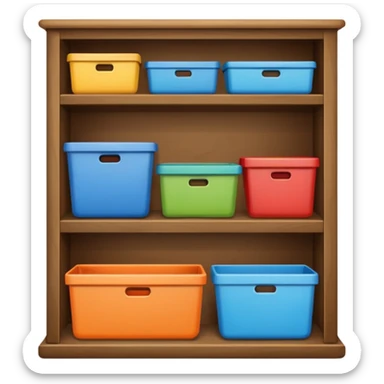 shelf organized household storage sticker