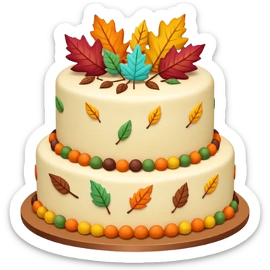 Autumn cakes  sticker