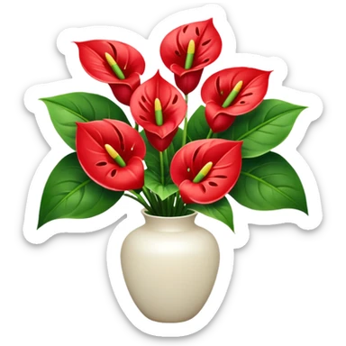 orchidee - sonnenblume - anthurienstrauss - ohne blumenvase sticker