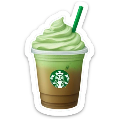 Starbucks iced matcha latte sticker