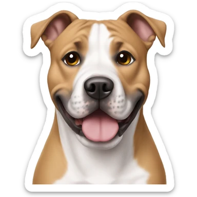 Male amstaff named Eddie sticker