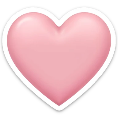 Pink pastel heart sticker
