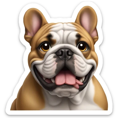 France bulldogs  sticker