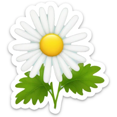 CHAMOMILE with leaf sticker