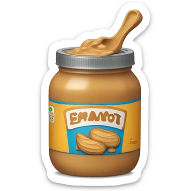 peanut butter jar sticker