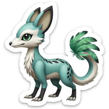Meloetta-Trico-Vernid-Sergal-Pokémon-Fakémon-creature sticker