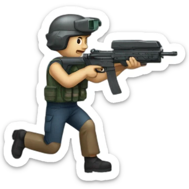 Aircraft carrier shooter sticker