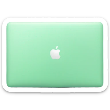 Mint green laptop MacBook  sticker