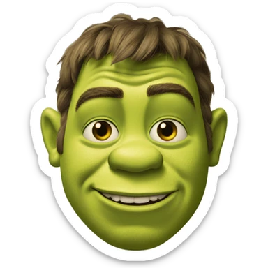 shrek smirking sticker