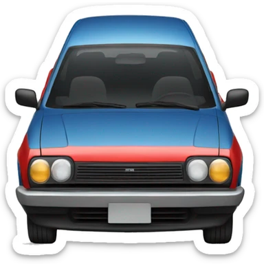 Toyota corolla front view sticker