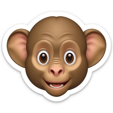 Un garçon au oreille d'éléphant et ressemble au babouin sticker