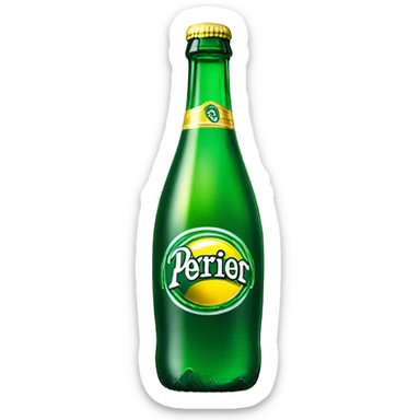 Perrier bottle sticker