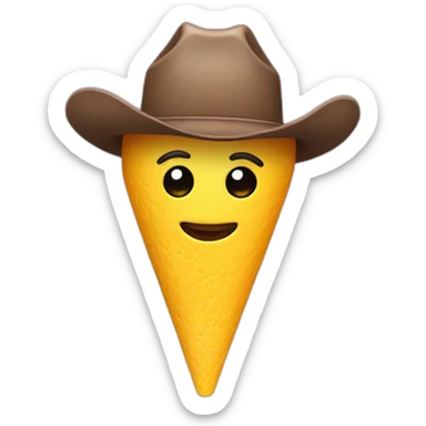 Cowboy sorbet sticker