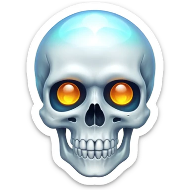 skull with aura sticker