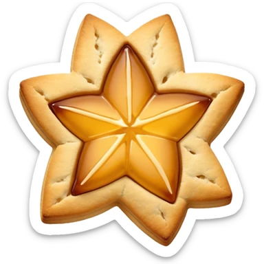 jam-christmas star-shortbread-biscuits sticker