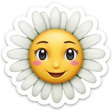 ромашка підмигує sticker