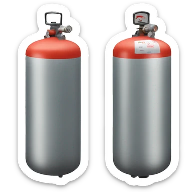 gas cylinder sticker