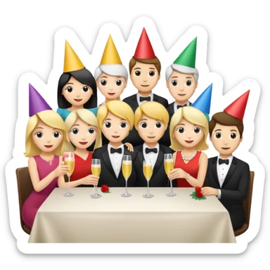 group of people behind a table, one holding a sign with the number 9 sticker