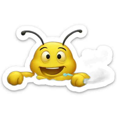Bees bathing in jacuzzi full of honey sticker