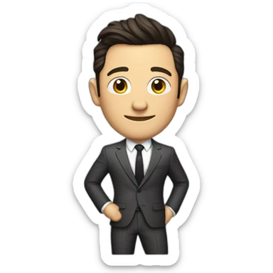 Joseph Gordon levitt suit sticker