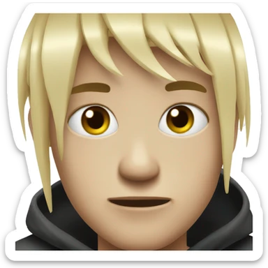 2000s emo kid sticker