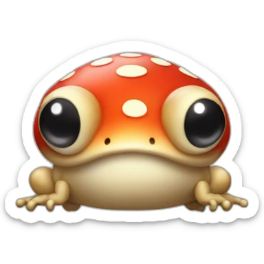 Mushroom Toad from mario sticker