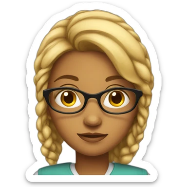 Very Studious girl sticker