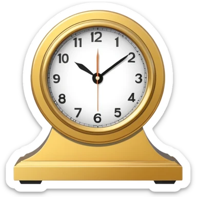 posmodern mantel clock sticker