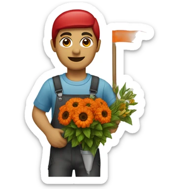 florist with armenia flag sticker