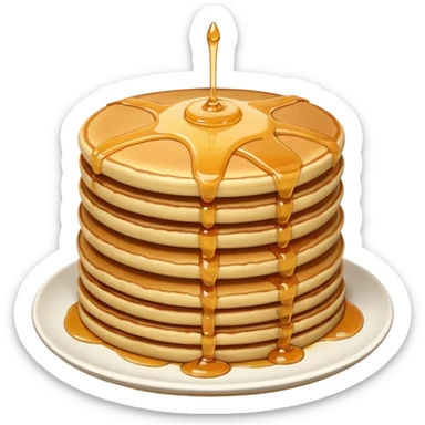 tower of pancakes in a stack sticker