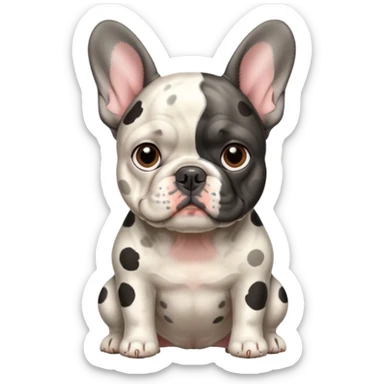 French bulldog that is try Merle sticker