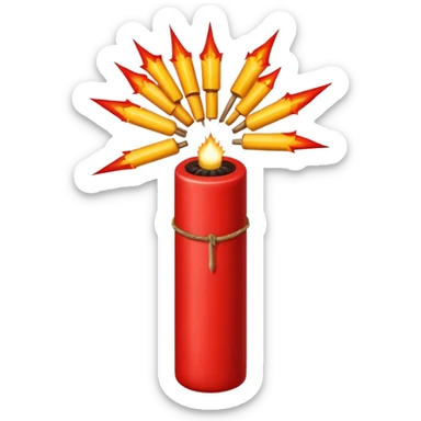 V for vendetta fire cracker sticker