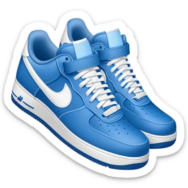 Crip themed air force 1s sticker