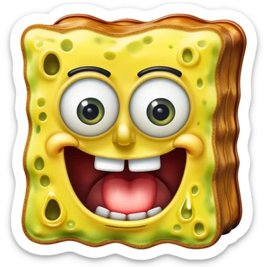 Freaky Spongebob  sticker