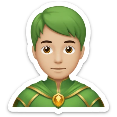 green costume sticker