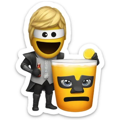 beerpong in costumes sticker