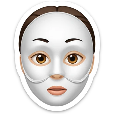 face mask sheet sticker