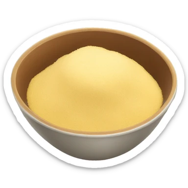 a single bowl of semolina sticker