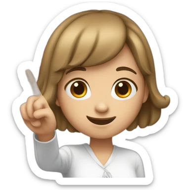 girl-white-pointing-at-something-box sticker