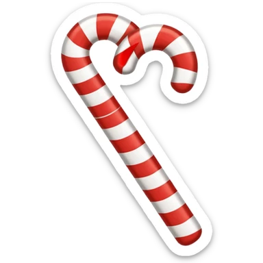 check mark with a candy cane pattern sticker