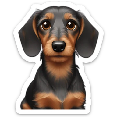 wire haired dachshund sticker