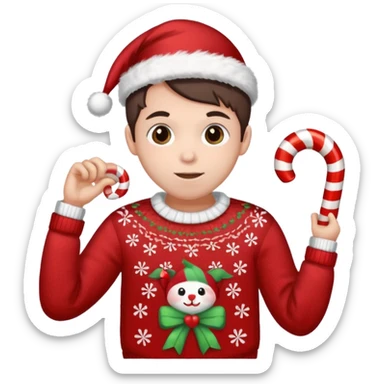 Michou avec un cand up sticker