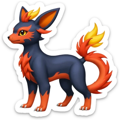 
Canine-Litten-Amaura-Salandit-Noibat-Flareon-Fakémon-fusion (full body) sticker