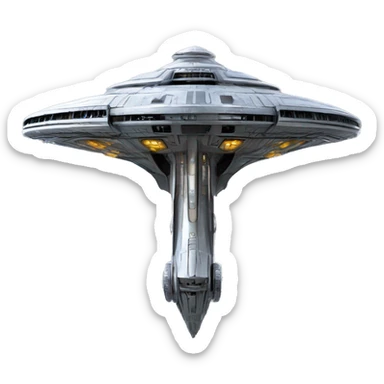 Star Wars Naboo Royal Starship chrome  sticker