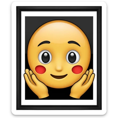 framed wall picture with border sticker