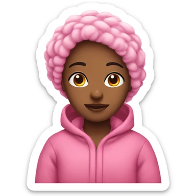 Pink cozy vibe  sticker