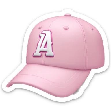 pastel pink mlb cap sticker